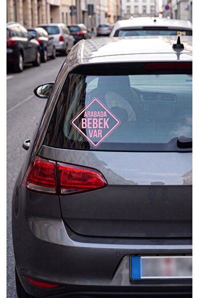beytuning 3D Sticker Arabada Bebek Var Sticker Etiket Çıkartma Pc Laptop Arab...
