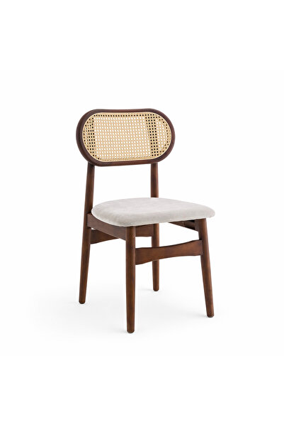 LastHome Last Home | Rattan and Leather Chair with Elegant Design - Dark Brown