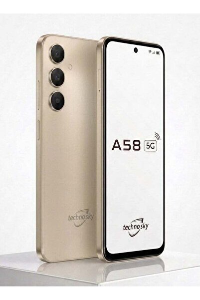 Technosky هاتف تكنو سكاي A58 5G ذكي بكاميرا ثلاثية وبطارية 5500 مللي أمبير با...