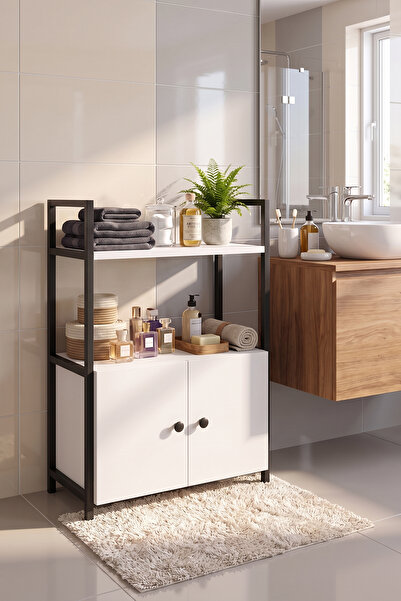CEMRE EV DİZAYN Banyo Düzenleyici banyo mutfak Rafı Banyo Dolabı Çok Amaçlı D...