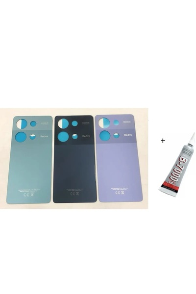 AKILLI REDMİ NOTE 13 PRO 4G Arka Batarya Pil Kapağı SİYAH