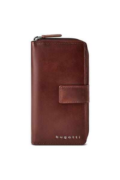 BUGATTI Valencia Wallet RFID protection Genuine Leather 19 cm