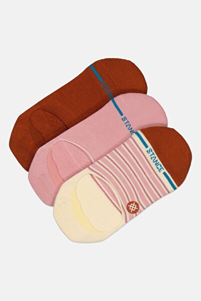 Stance Women 3 Pairs Brand Logo Light Cushion Socks, Multicolor