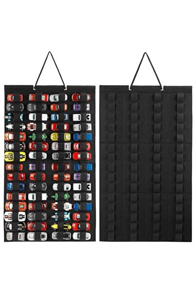 Generic Hanging Storage Organizer for Toy Cars, Felt Display Case Hold Up 60 ...