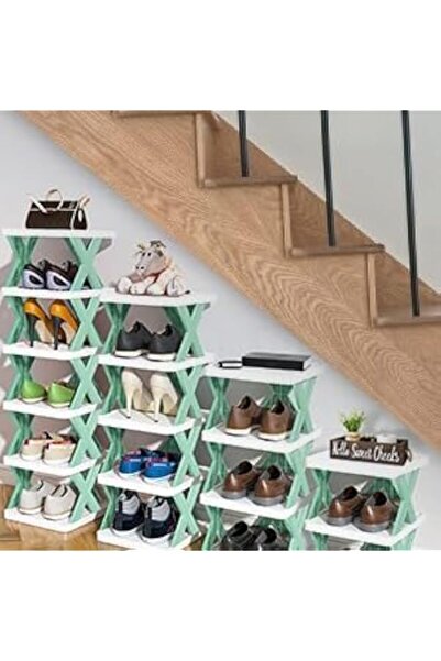 Generic Vertical Shoe Tower Narrow Corner Shoe Rack Shoe Shelf DIY Freestandi...