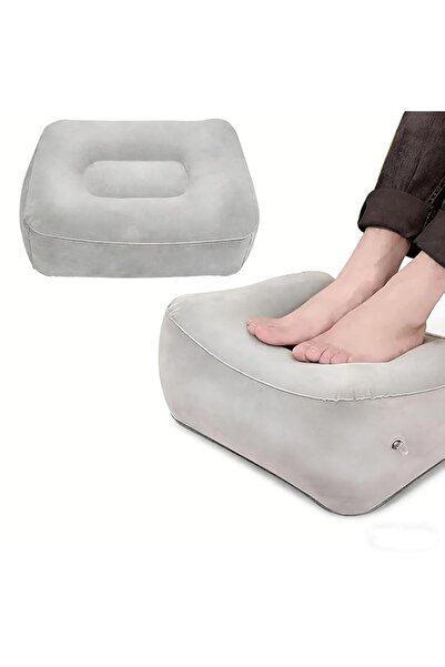 Generic Joyzzz Travel Foot Rest Pillow, 37x28cm, Inflatable Air Flocking Leg ...