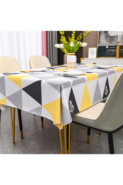 Generic Tazweeq Rectangle Tablecloth, Waterproof Wrinkle Resistant Table Clot...