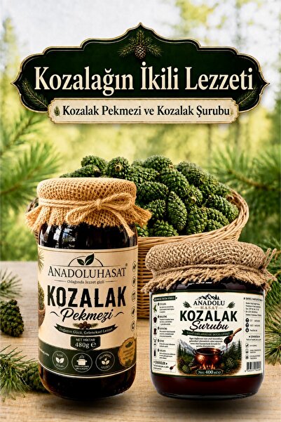 ANADOLU HASAT Kozalağın İkili Lezzeti – Kozalak Pekmezi 480 g & Kozalak Şurub...