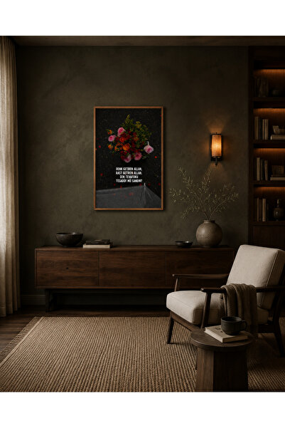 RDEKOR Buchet de flori tematic cu tematică Tevekkül și Destinul, pictură deco...