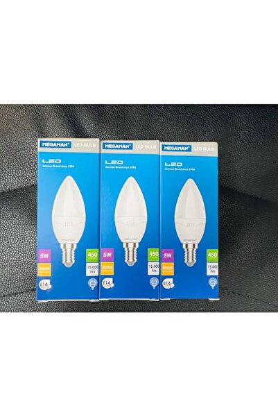 Generic Megaman Led pack of 3 bulbs 5w Warmwhite E14 Frosted