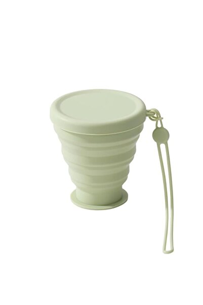 Generic Silicone Cups, Folding Camping Cup with Lid, Reusable To- Small Porta...