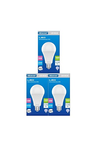 Generic Megaman Led Classic A 18w 6500k E27 (pack of 3)
