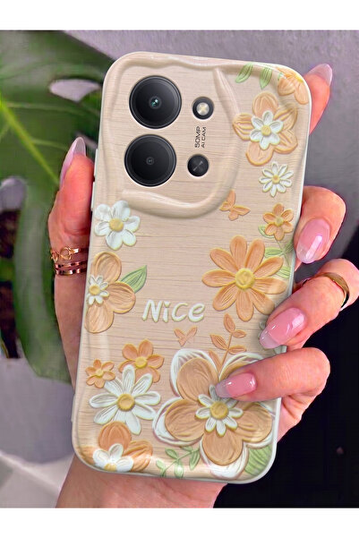 Rivor Xiaomi Redmi 15C 5G Uyumlu Kılıf Kamera Korumalı 3D Kabartma Papatya ve...