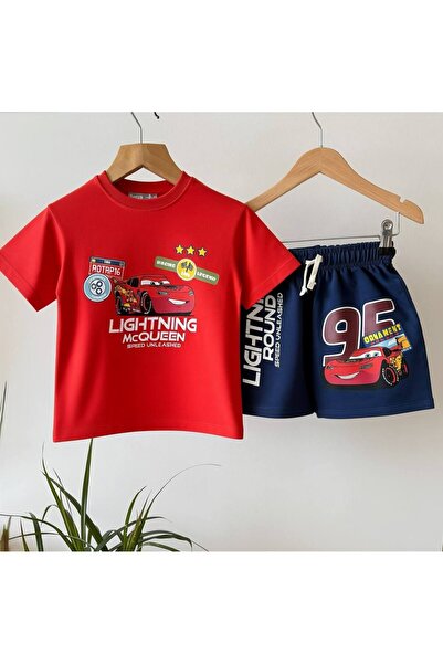 Şimşek MC Erkek Çocuk Şort Takım %100 Cotton