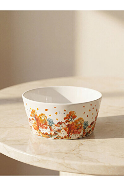 LC Waikiki Timeless Clothing & Timeless Choices Autumn Themed Porcelain Bowl