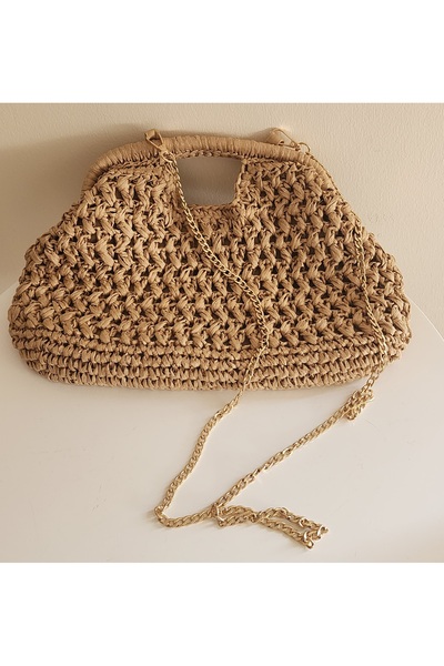 VİENCA Liza Rattan R1 Wicker Bag