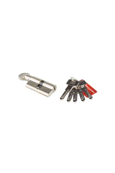 OEM Kale security cylinder, brass, with knob, 5 keys with , 62 mm