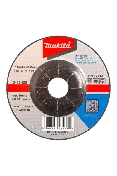 OEM Metal grinding disc, Makita A24R, 115 x 22.23 x 6 mm