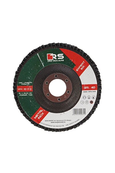 OEM Disc lamelar frontal, pentru otel / inox, Red Square, 115 x 22 mm, granul...