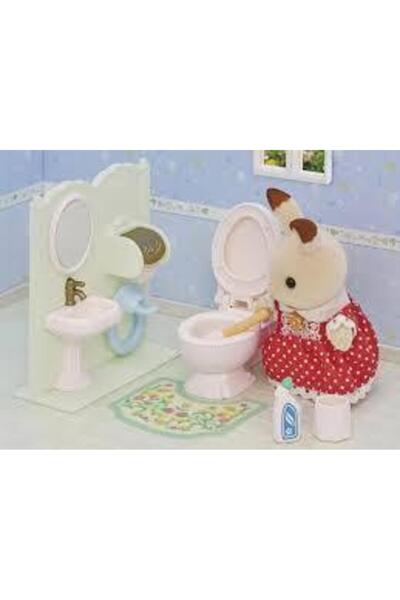 SYLVANIAN FAMILIES Sylvanian Ailesi Lisnaslı 5740 Tuvalet Seti (figür kutuya ...