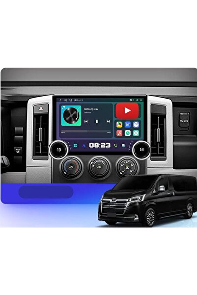 Carplayer شاشة أندرويد لتويوتا هايس موديل 2019-2023، مع مقبضين، ذاكرة وصول عش...