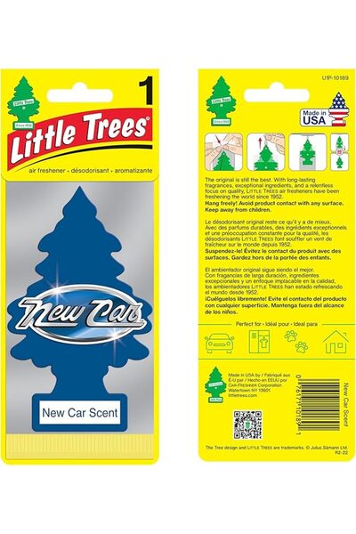 Little Trees معطر سيارة بنمط الأشجار الصفراء الصغيرة، موديل 76171101891، قطعة...