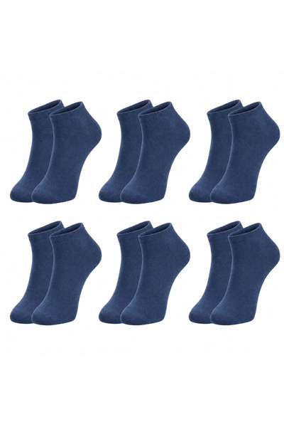 Berselya Underwear&Accessories Erkek Pamuklu Patik Çorap 6'lı Paket 39-45 | Dikişsiz Burun, Koku Karşıtı, Nefes Alan Kısa Konç Snea