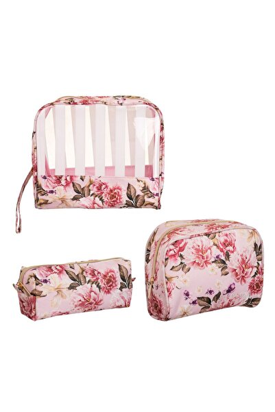 OEM Pink Eyeshadow Palette Set with Patterned 23x12x30cm - 3pcs