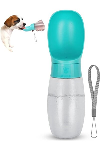 STARSTAR Portable dog water bottle 500ml, leak-proof, antibacterial, blue.