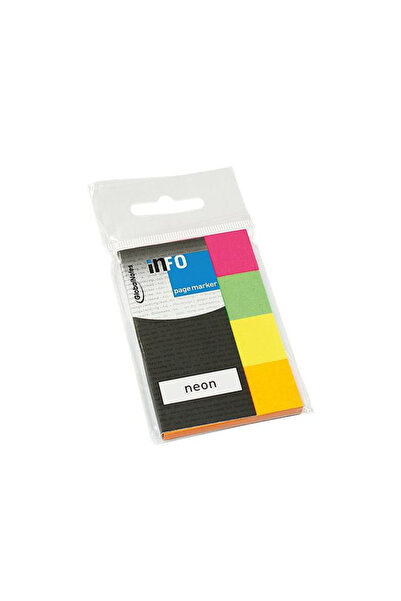 MC Micostore Index adeziv hartie 4*20*50mm 40 file 4 culori neon info notes