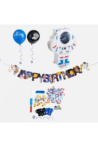 OEM Set Party cu Piniata Space - 52 Accesorii