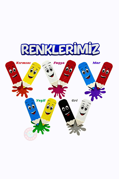 keçeli dünyam Renklerimiz – Renkleri Öğreten Keçe Eğitim Panosu