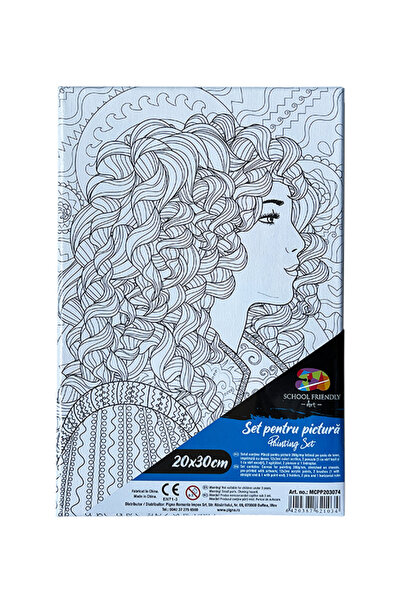 MC Micostore Предварително нарисувано платно на рамка 20*30см мандали лице sf...