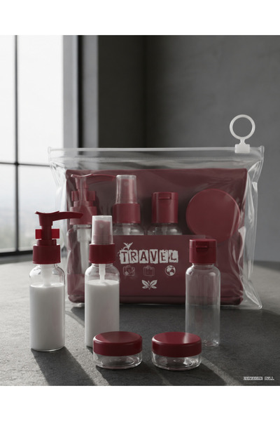 ZERO LAND Zengezur 5 Piece Travel Refillable Bottle Set Leak Proof Portable (...