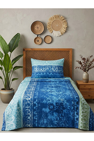 CollessiaHome Bohemian Single 100% Cotton Satin Duvet Cover Set 83 Thread Cou...
