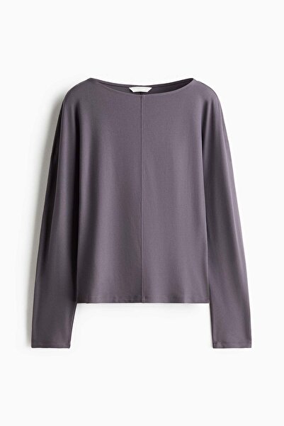 H&M Long-sleeved boat-neck top