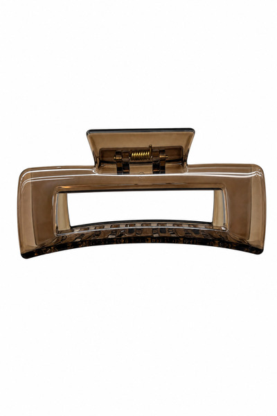 Jack Ferrero Transparent Brown Large Size Hair Clip Claw Clip for Daily Use a...