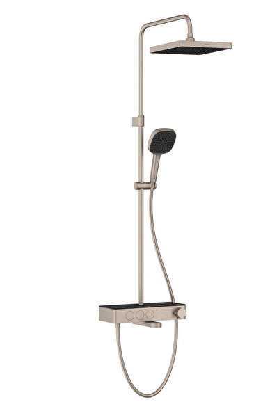 Artema Core Square A4731034 Termostatik Duş Sistemi 250 mm Tepe Duşlu Fırçalı...