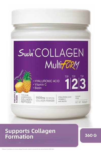 Suda Collagen كولاجين متعدد الأشكال مُهيدروليز، فيتامين سي، بيوتين، حمض الهيا...