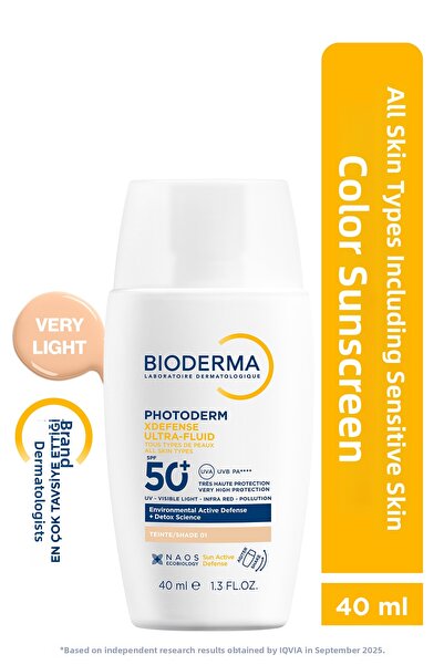 Bioderma Photoderm Xdefense Ultra Fluid SPF50+ Shade01 Very Light 40ml