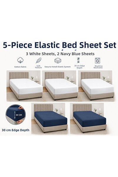 kalitem çarşafçı Elastic Combed Cotton Bed Sheet Double Size 160X200 Advantag...