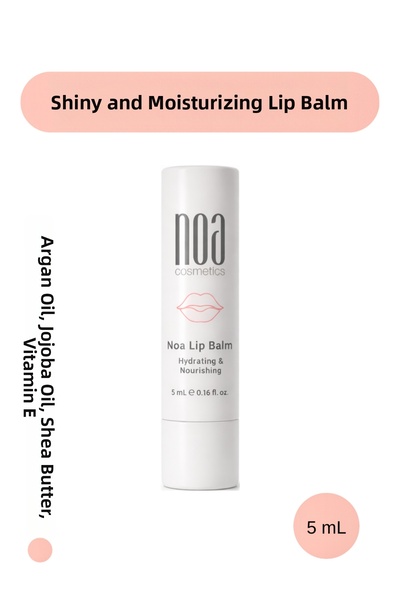 noa cosmetics بلسم شفاه ملمع ومرطب للعناية بالشفاه - زيت الجوجوبا، زيت الأرغا...