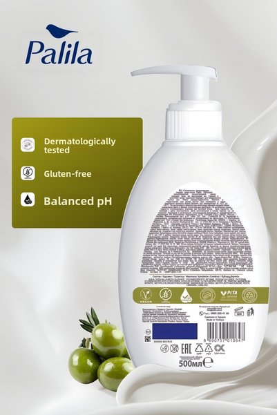 Palila Moisturizing Liquid Soap Cream with Olive Blossom Extract 500 ml