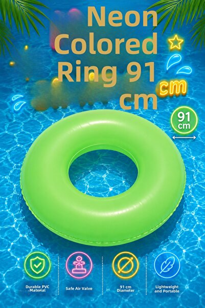 craftivio Neon Sea Ring 91 cm Adult and Big Kids Pool Ring