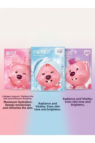 Reply:me Comprehensive Care Set: Collagen, Hyaluronic Acid, and Vitamin Mask Introductory Package