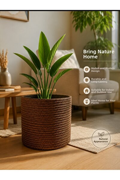 Ckdesign Natural Glittery Coffee Pot Basket Bohemian Balcony Living Room Deco...