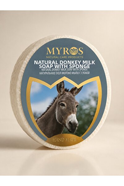 BY DİLEK ÇETİN ACCESSORY Natural Donkey Milk Soap with Natural Sponge