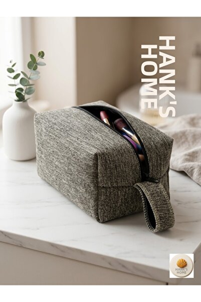 HANK Handmade Fabric Makeup Bag Travel Organizer with Zipper