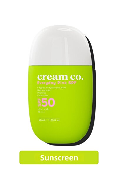 Cream Co. كريم SPF50 وردي وقاية من الشمس |   معادل لون البشرة مضاد للعيوب |  ...
