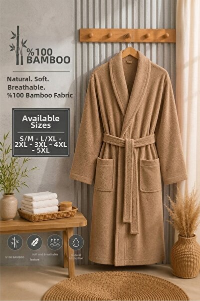VENTİ VENTİSCA Halat de baie Terry 100% bambus, mărime mare, moale, unisex